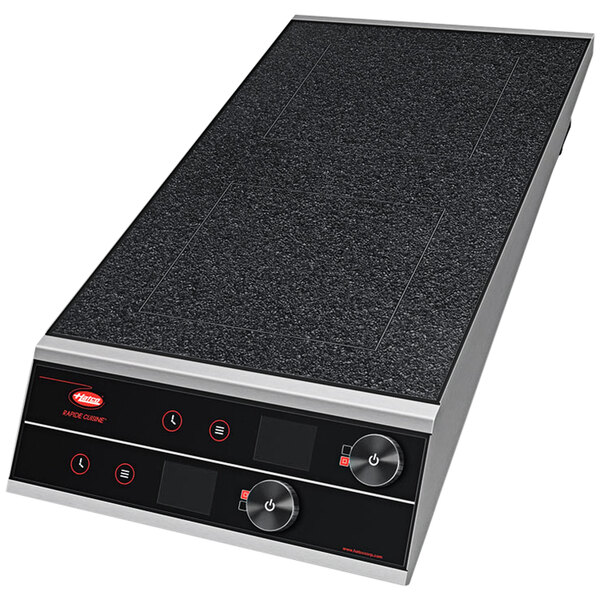 Hatco IRNG-PC2F-24-IA Rapide Cuisine Front-to-Back Countertop High-Powered Heavy-Duty Dual Induction Range - 208/240V, 3606/4800W