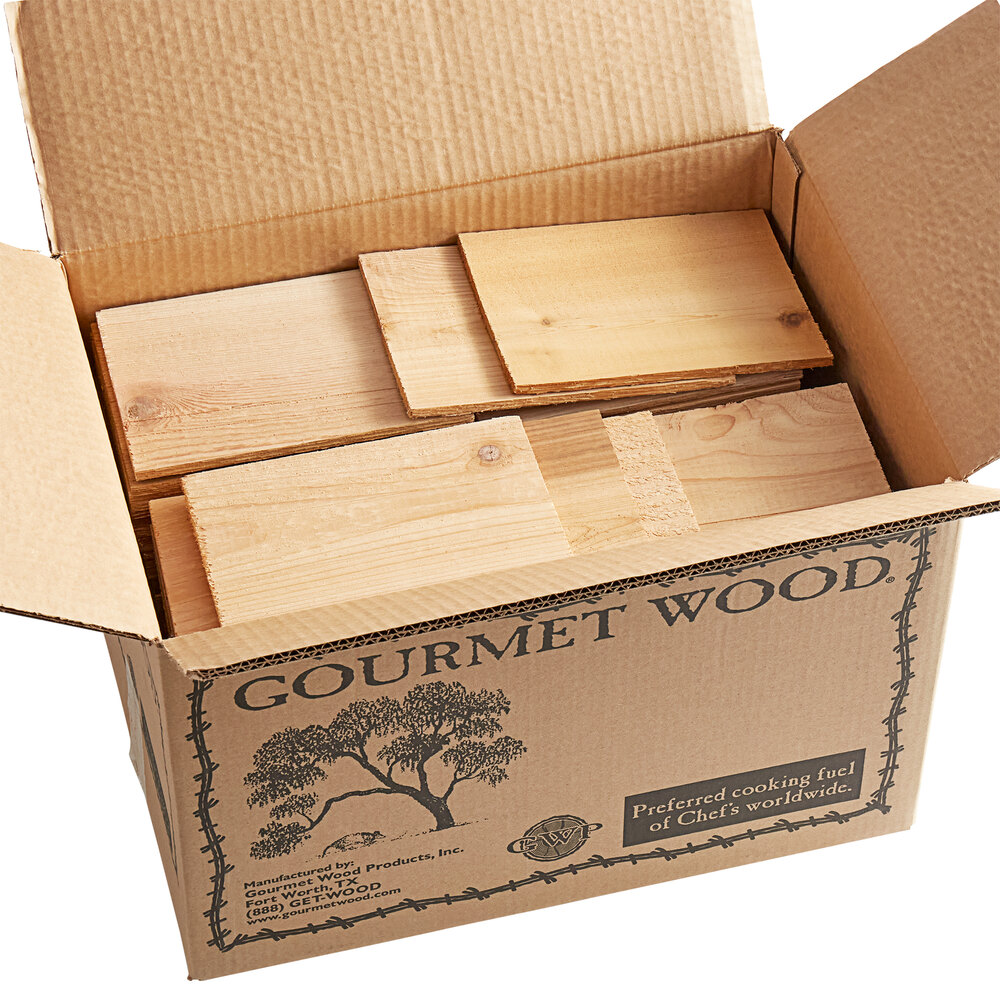 5 1/2" x 8" Cedar Wood Grilling Planks - 144/Case