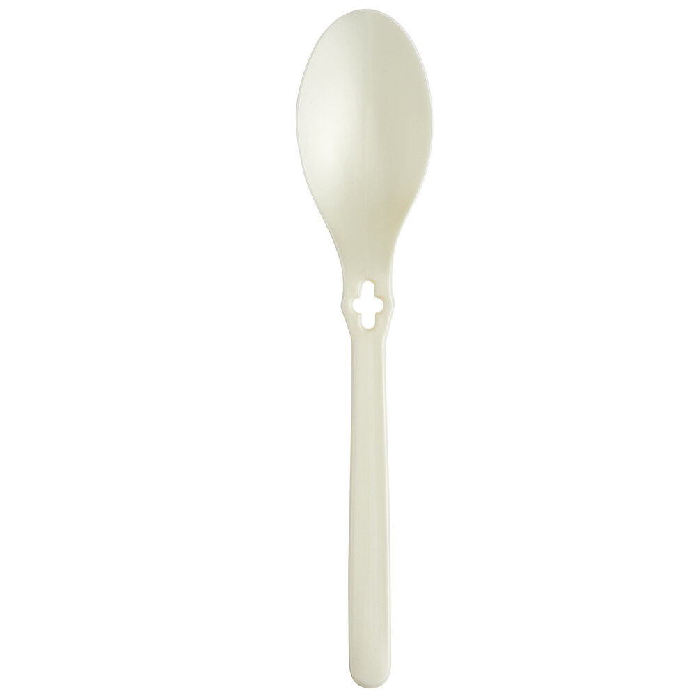 WeGo Natural Compostable CPLA Spoon Dispenser Refill - 1,000/Case