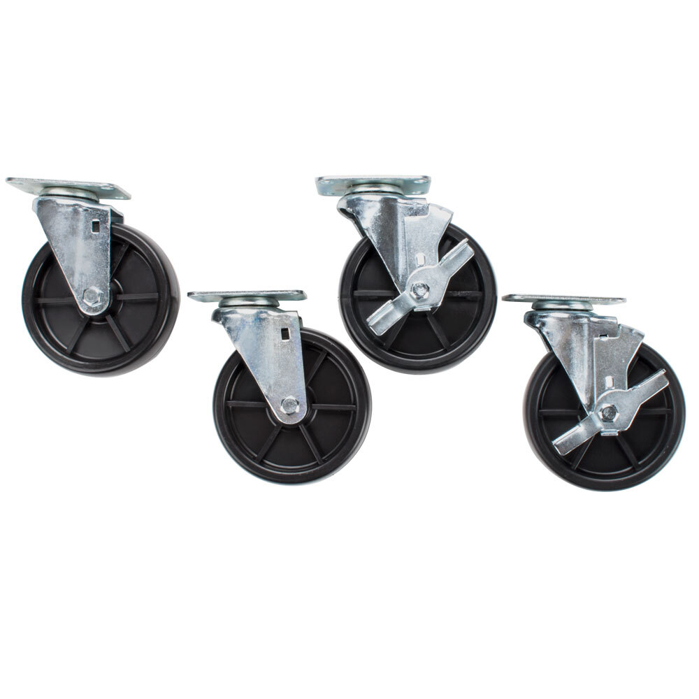 5" Casters for Floor Fryers - 4/Set