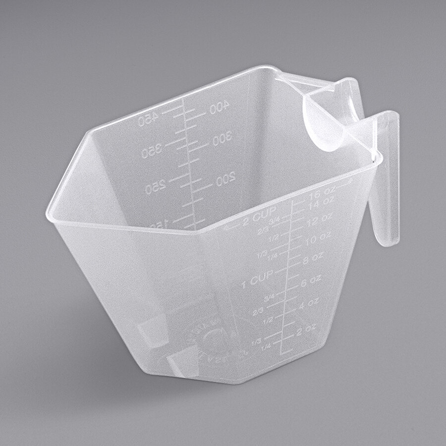 16 oz. Polypropylene Measuring Cup - 250/Case