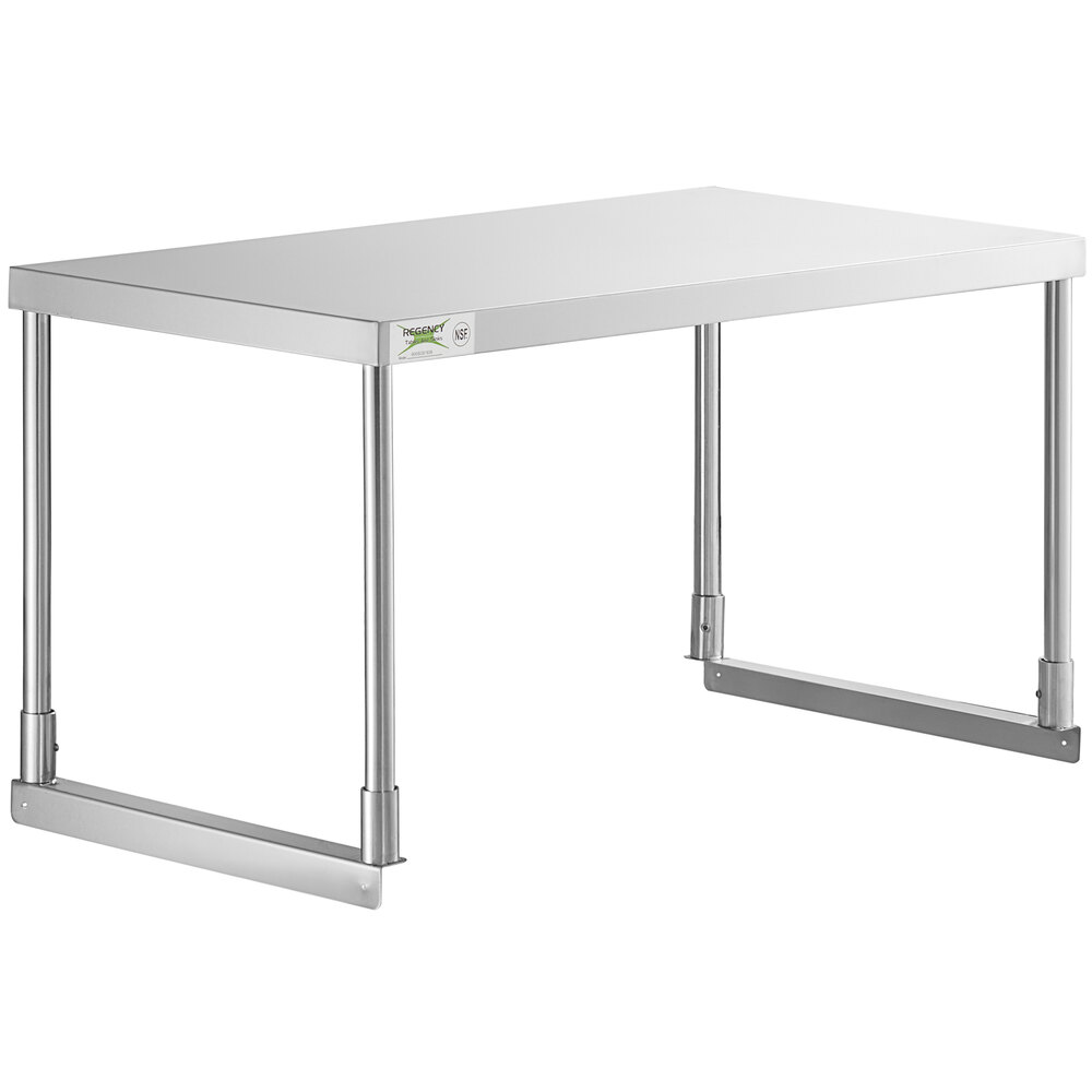 Regency Stainless Steel Single Deck Overshelf - 18" x 36" x 19 1/4"