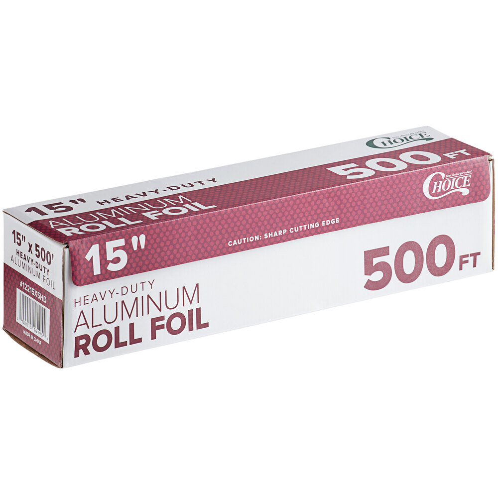 Choice 15" x 500' Food Service Heavy-Duty Aluminum Foil Roll