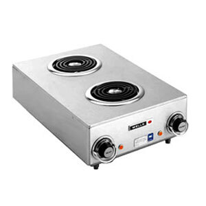 Wells 5I-H115-120 Countertop Two Burner Electric Hot Plate - 120V, 1650W