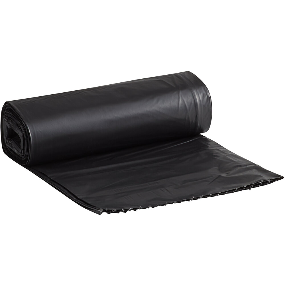 Lavex Hercules 20-30 Gallon 2 Mil 30" x 36" Low-Density Heavy-Duty Black Can Liner / Trash Bag - 100/Case