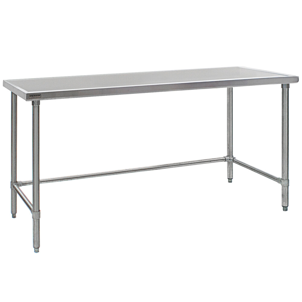 Eagle Group T2472GTEM 24" x 72" Open Base Stainless Steel Commercial Work Table
