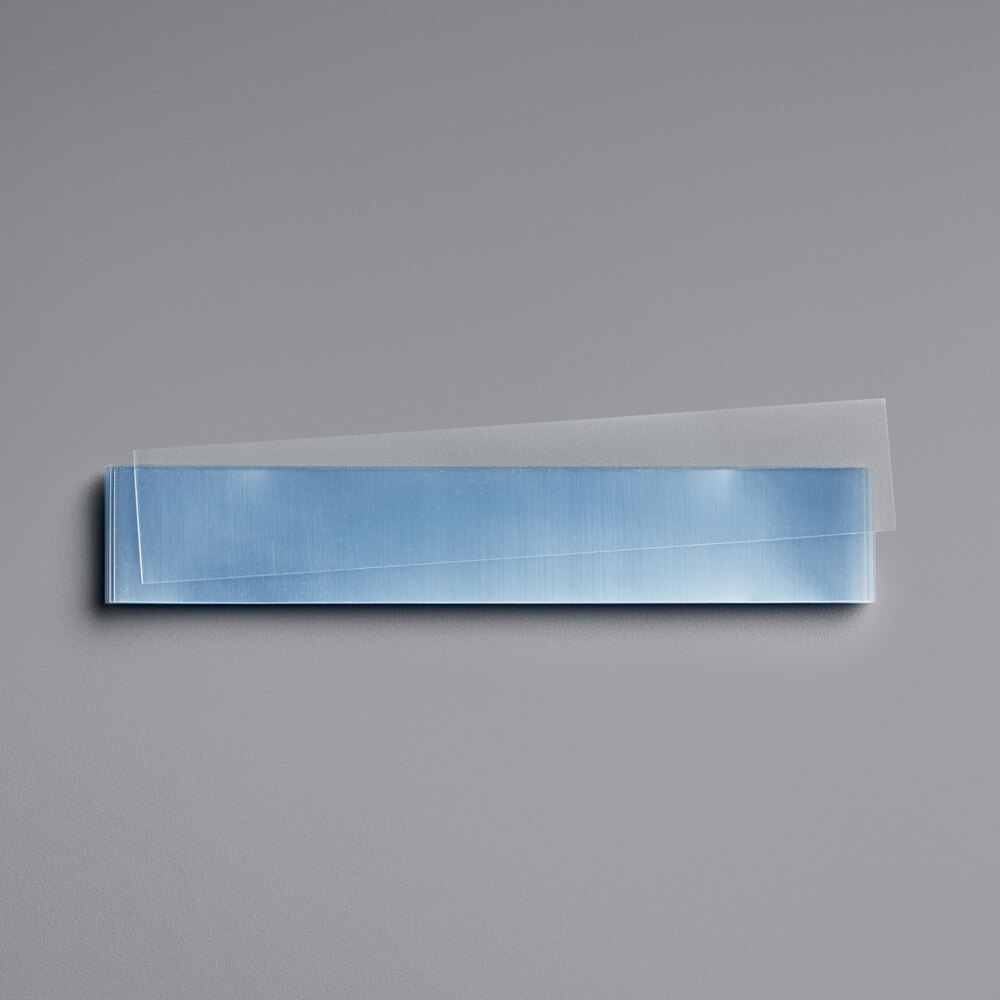 145 mm x 25 mm Clear Non-Perforated Shrink Band - 250/Bag