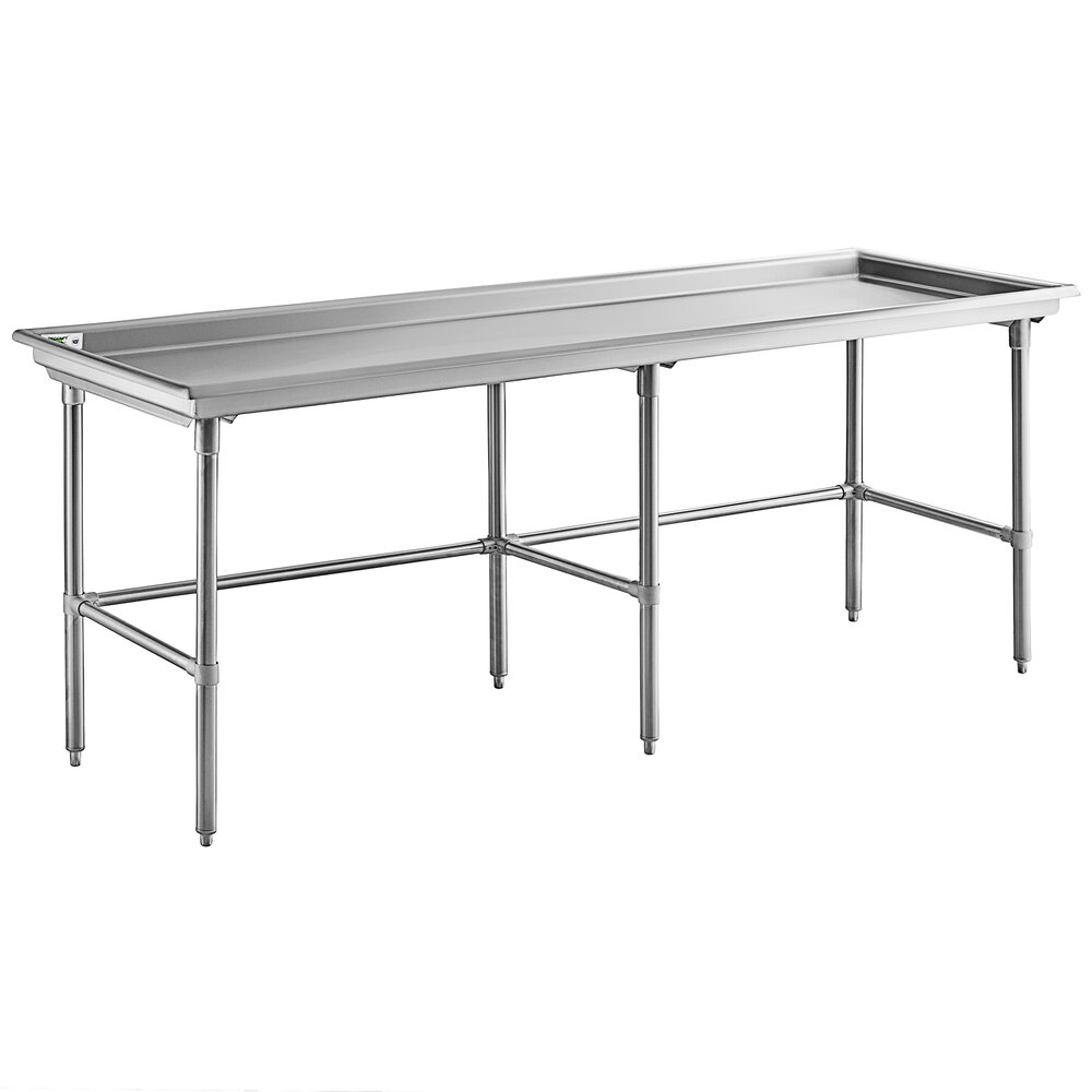 Regency 30" x 96" 16-Gauge Type 304 Stainless Steel Sorting Table