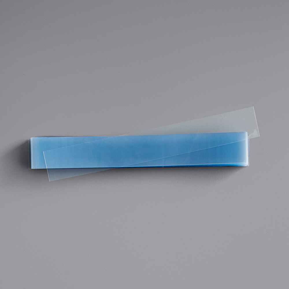 180 mm x 25 mm Clear Non-Perforated Shrink Band - 250/Bag