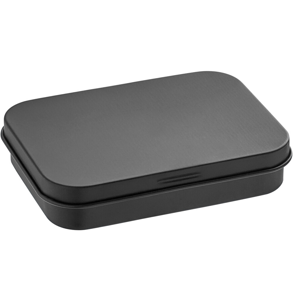 2 3/4" x 3 3/4" x 3/4" Black Tin with Slip Cover - 450/Case