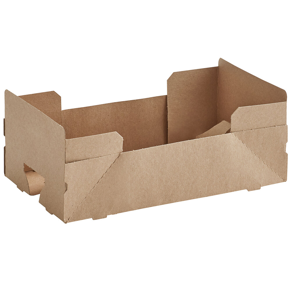 4 Cup Kraft Pop-Up Tray and Cup Carrier - 400/Case