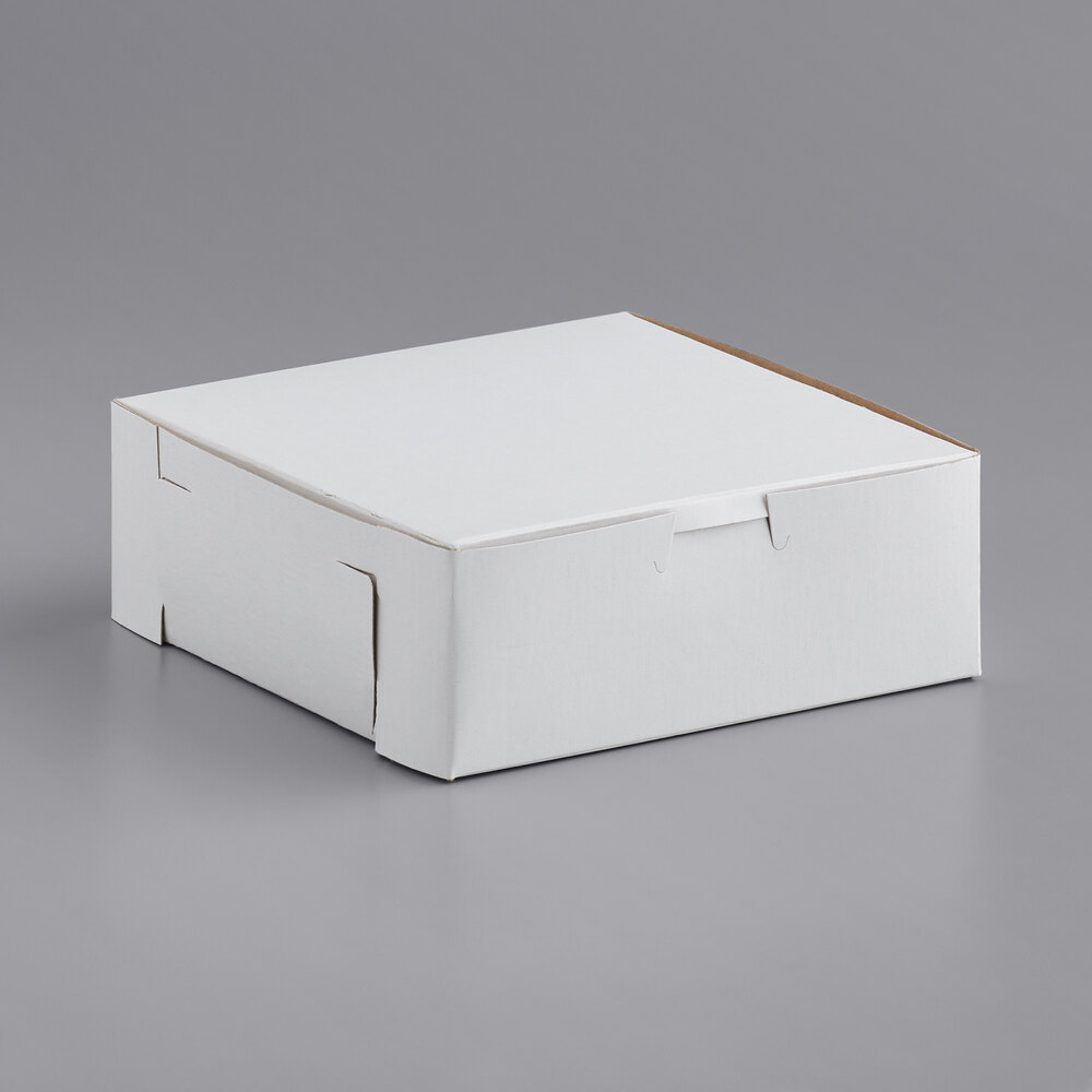 7" x 7" x 2 1/2" White Pie / Bakery Box - 250/Bundle