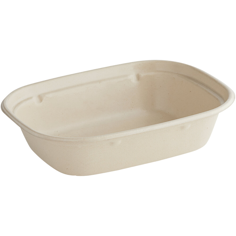 World Centric 30 oz. PLA Lined Compostable Fiber Box - 400/Case