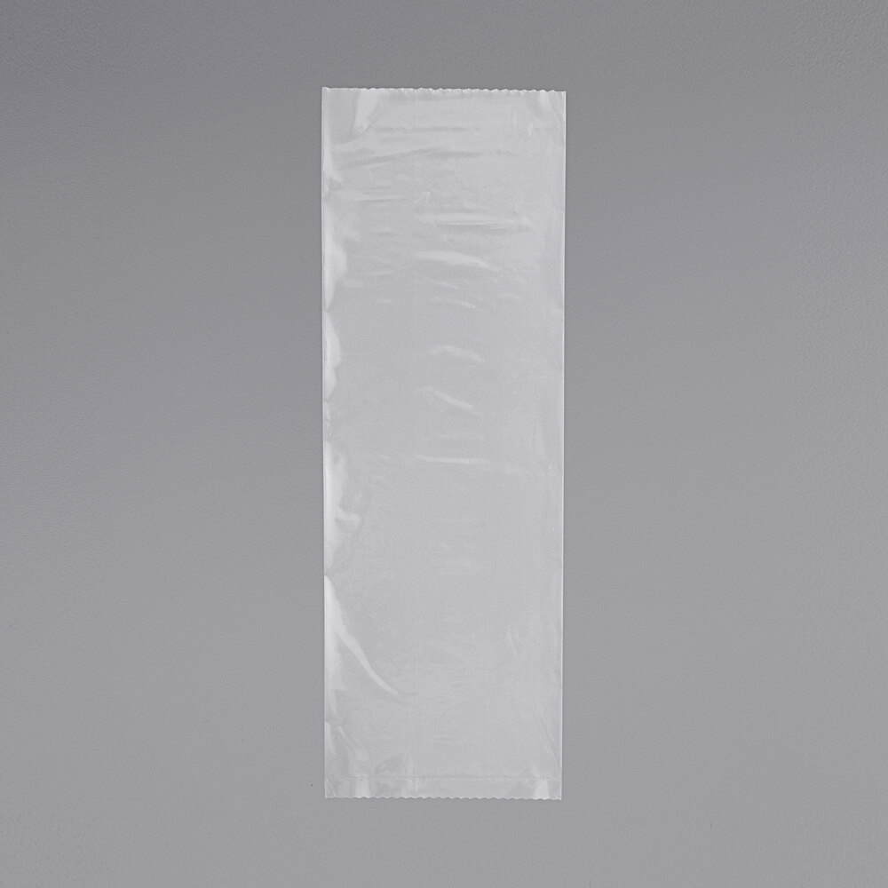 3" x 8 1/2 Disposable Plastic Silverware Bag - 2,000/Roll