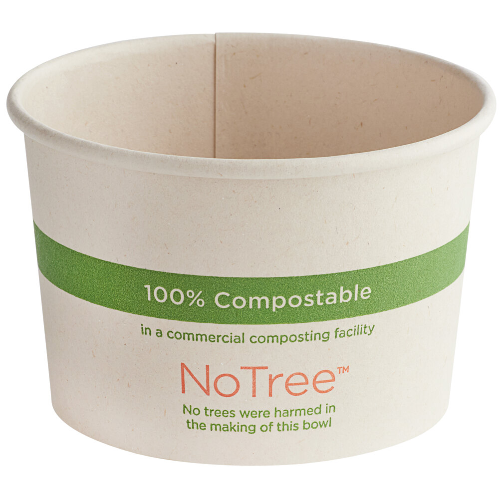 World Centric 8 oz. Compostable Bio Lined Paper Food Cup - 1,000/Case