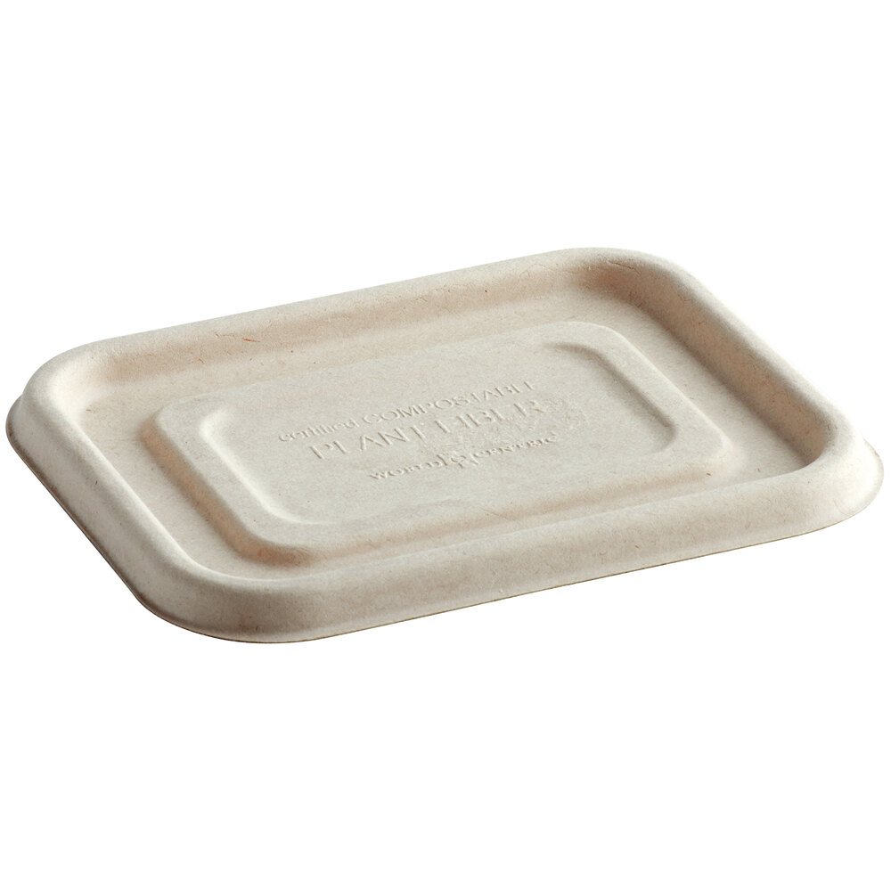 World Centric 20 oz. Compostable Fiber Lid - 600/Case