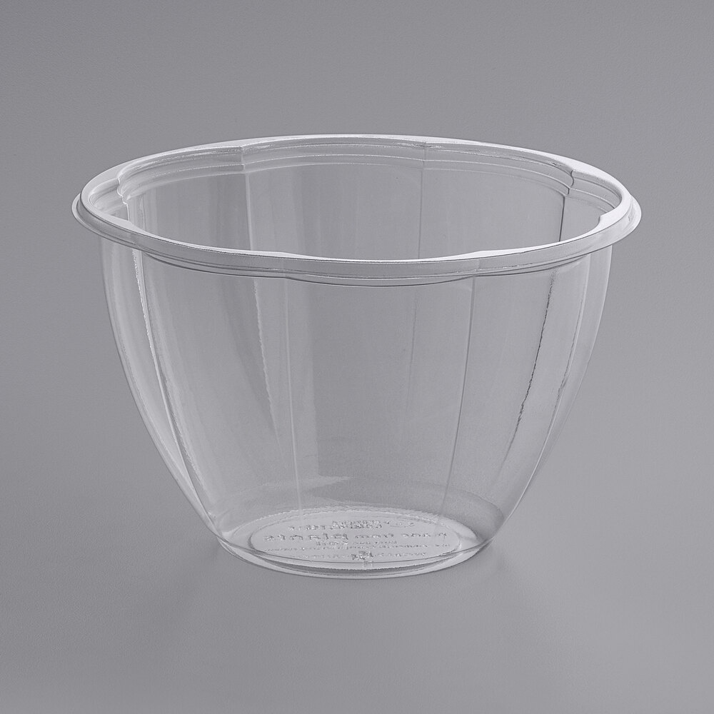 World Centric 48 oz. Compostable Clear PLA Deli Bowl - 300/Case