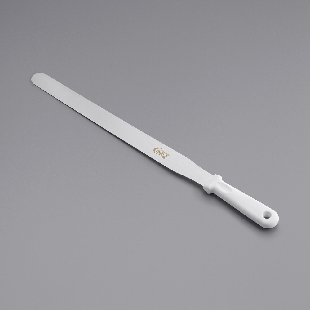Choice 14" Blade Straight Baking / Icing Spatula with Plastic Handle