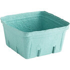 2.5 Qt. Green Molded Pulp Berry / Produce Basket - 200/Case