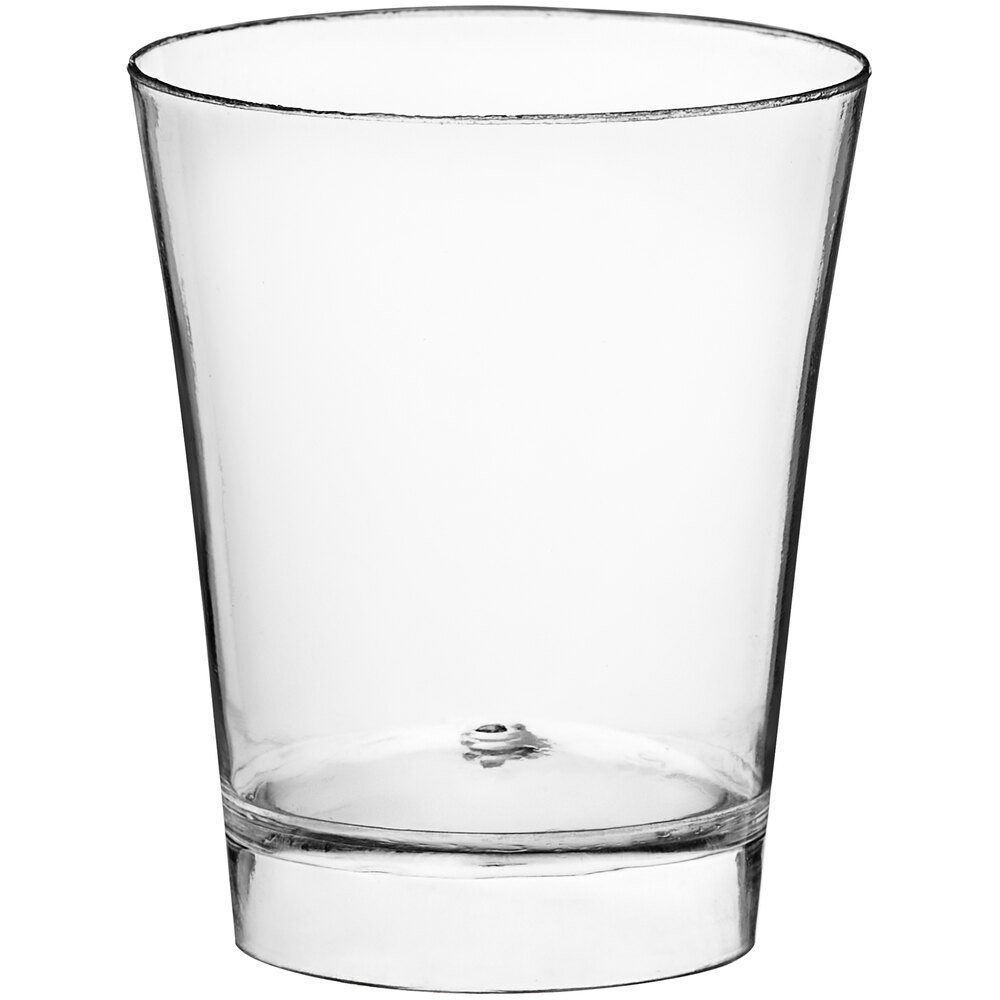 Visions Clear Plastic Tiny Upscale Shot Glass 2 oz. - 200/Case