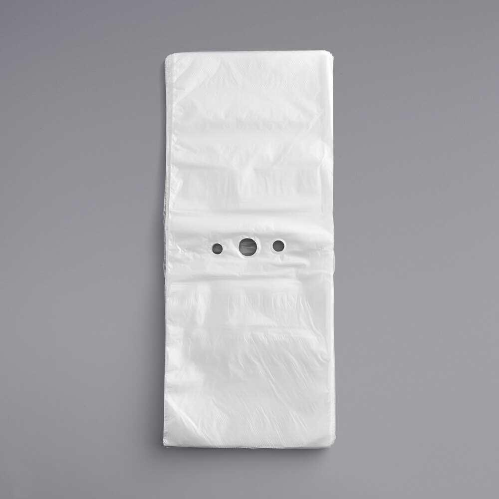 Choice 8 1/2" x 8 1/2" Unprinted Plastic Deli Saddle Bag with Flip Top - 2,000/Case