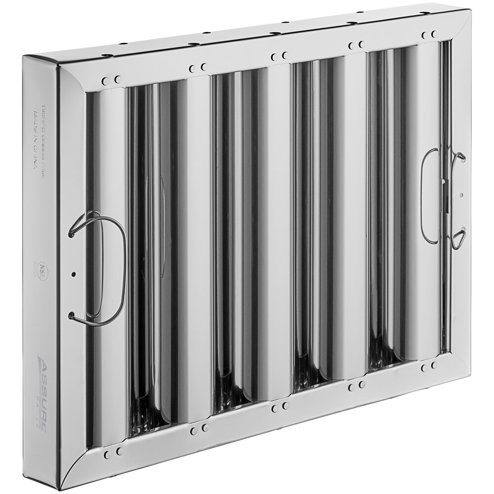 12"(H) x 16"(W) x 2"(T) Stainless Steel Hood Filter