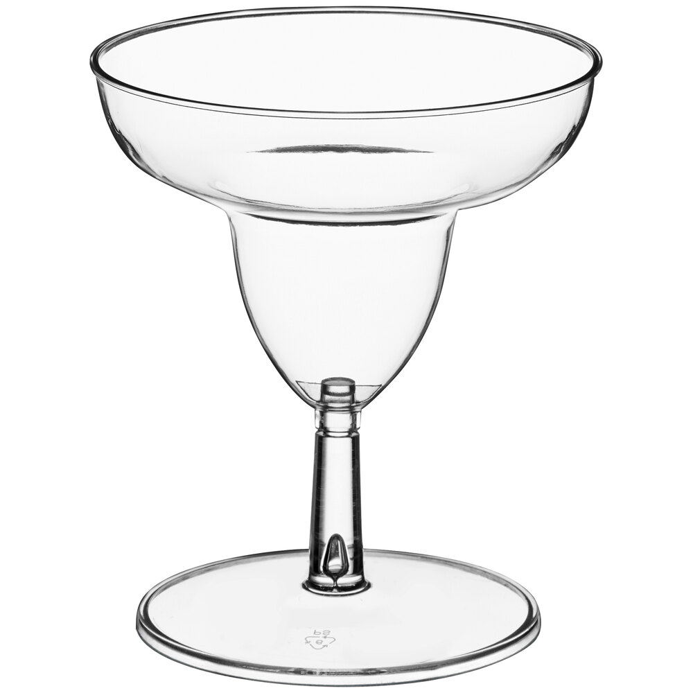 Visions 2 oz. Clear Plastic Mini Margarita Glass - 20/Pack