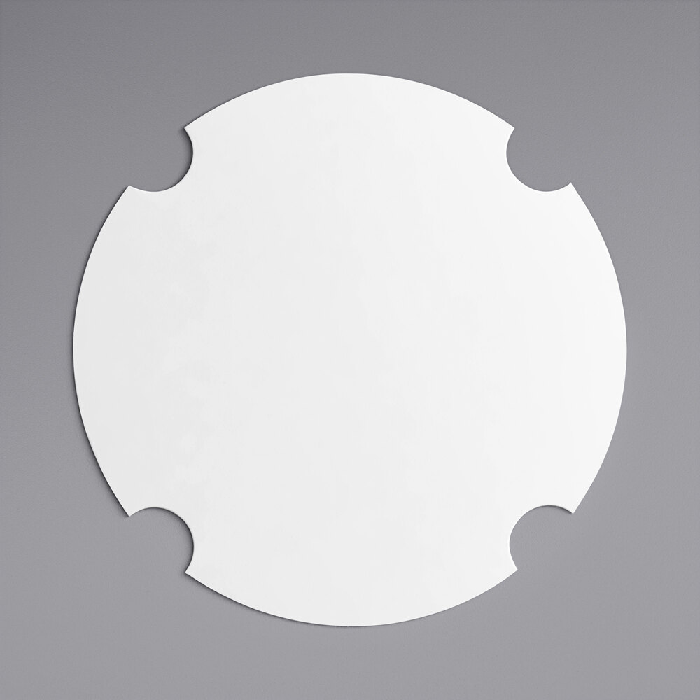 Inno-Pak 170 oz. White Poly-Coated Paper Bucket Lid - 200/Case