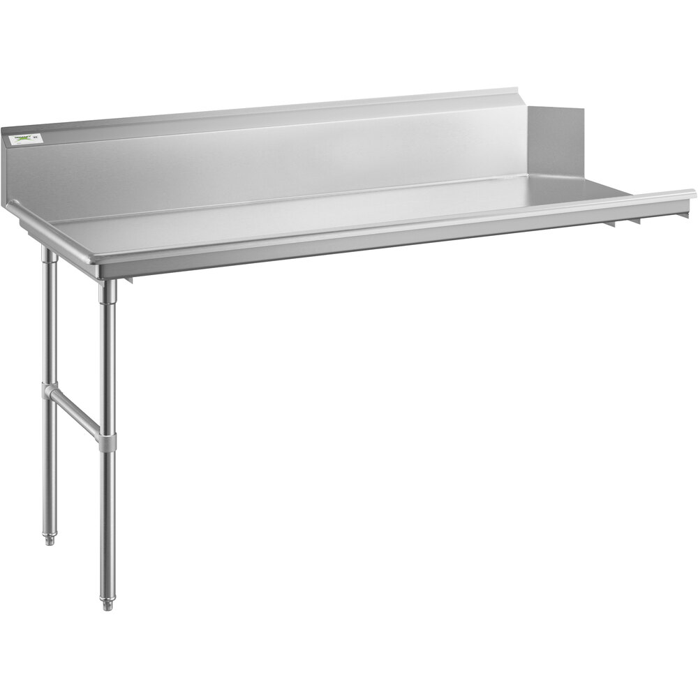 Regency 16 Gauge 6' Clean Dish Table - Left Drainboard