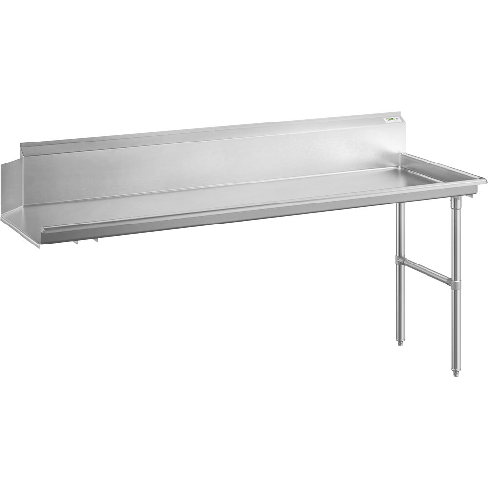 Regency 16 Gauge 7' Clean Dish Table - Right Drainboard