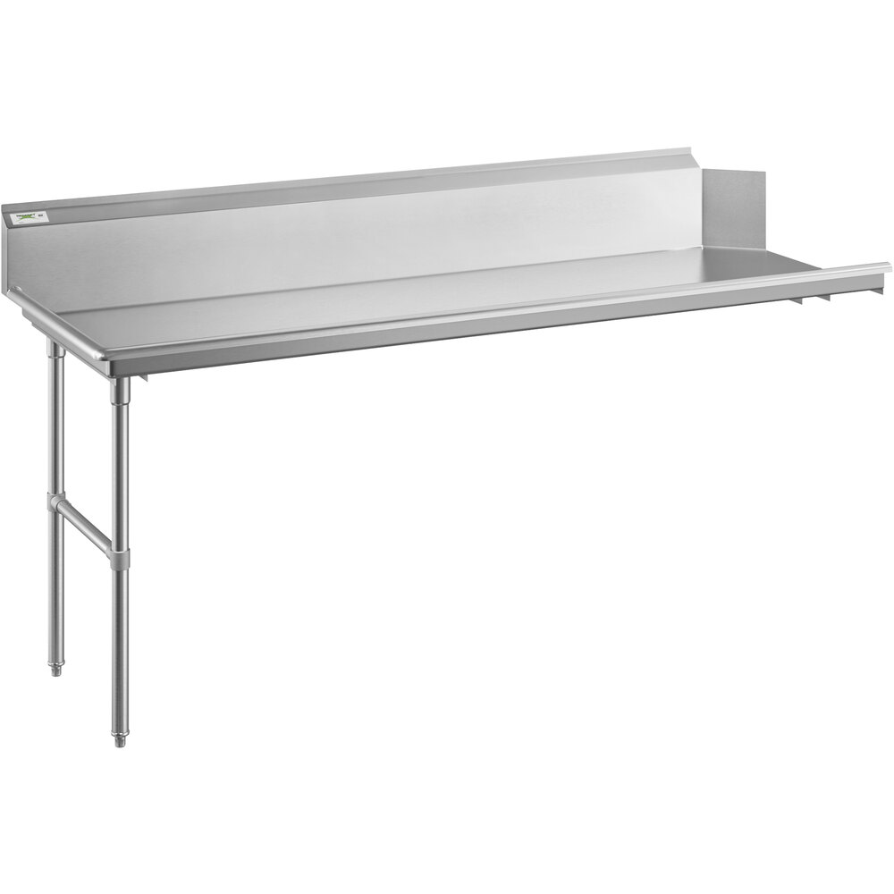 Regency 16 Gauge 7' Clean Dish Table - Left Drainboard