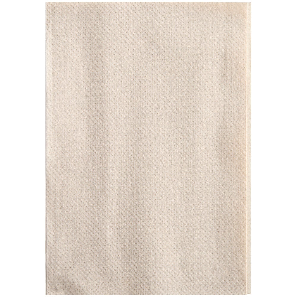 OneUp by Choice Kraft 2-Ply Wide Interfold 6 1/2" x 8 1/2" Dispenser Napkin - 6,000/Case