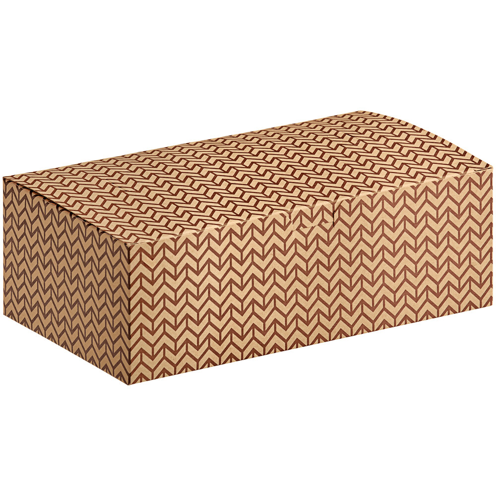 Choice 9" x 5" x 3" Cornerstone Print Take Out Lunch / Chicken Box with Tuck Top - 250/Case