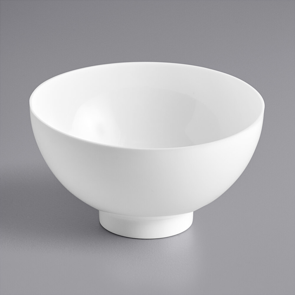 Visions 2.5 oz. White Round Plastic Mini Bowl - 200/Case