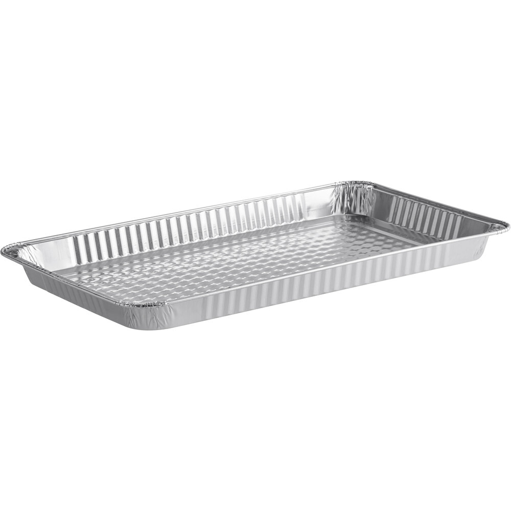 Choice Full Size Foil Steam Table Pan Shallow 1 11/16" Depth - 50/Case