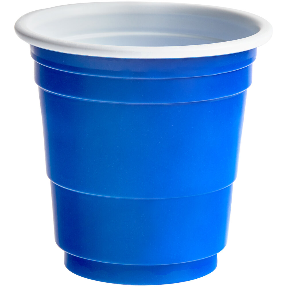 Choice 2 oz. Blue Plastic Shot Cup - 1,000/Case