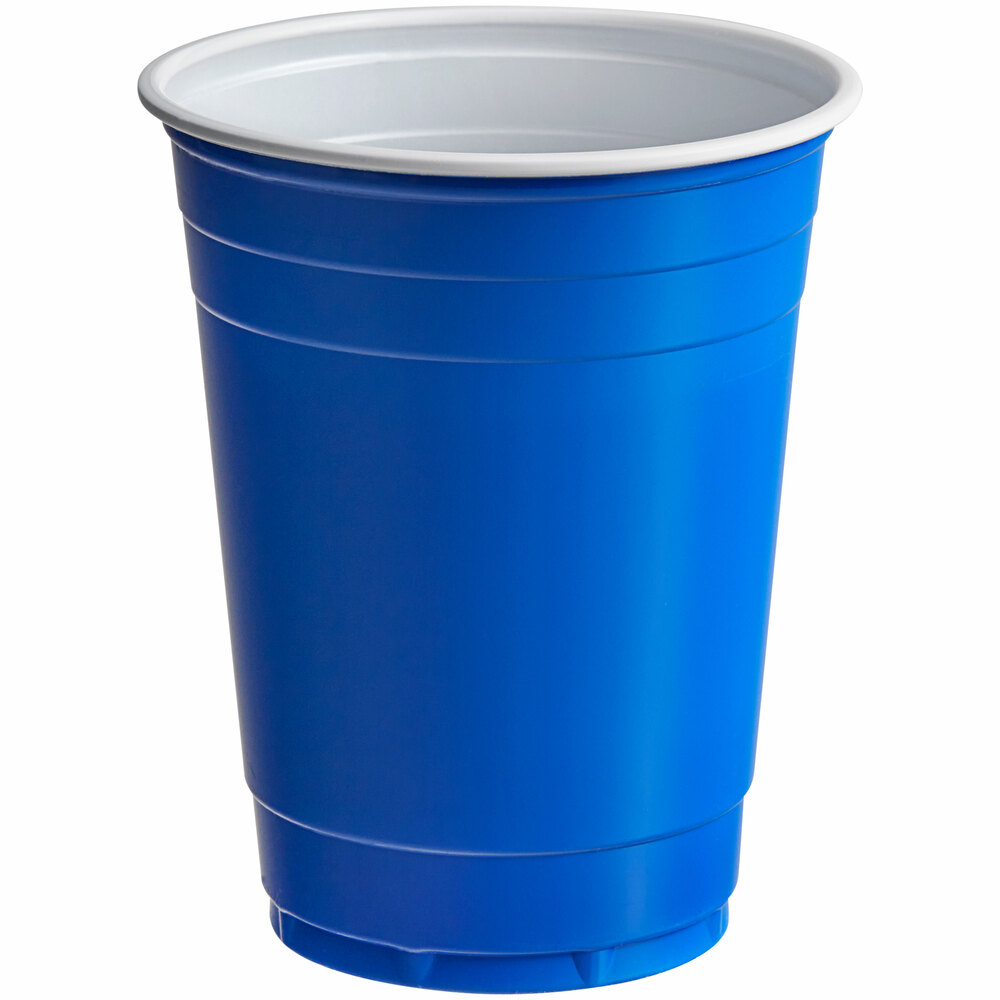 Choice 16 oz. Blue Plastic Cup - 1,000/Case