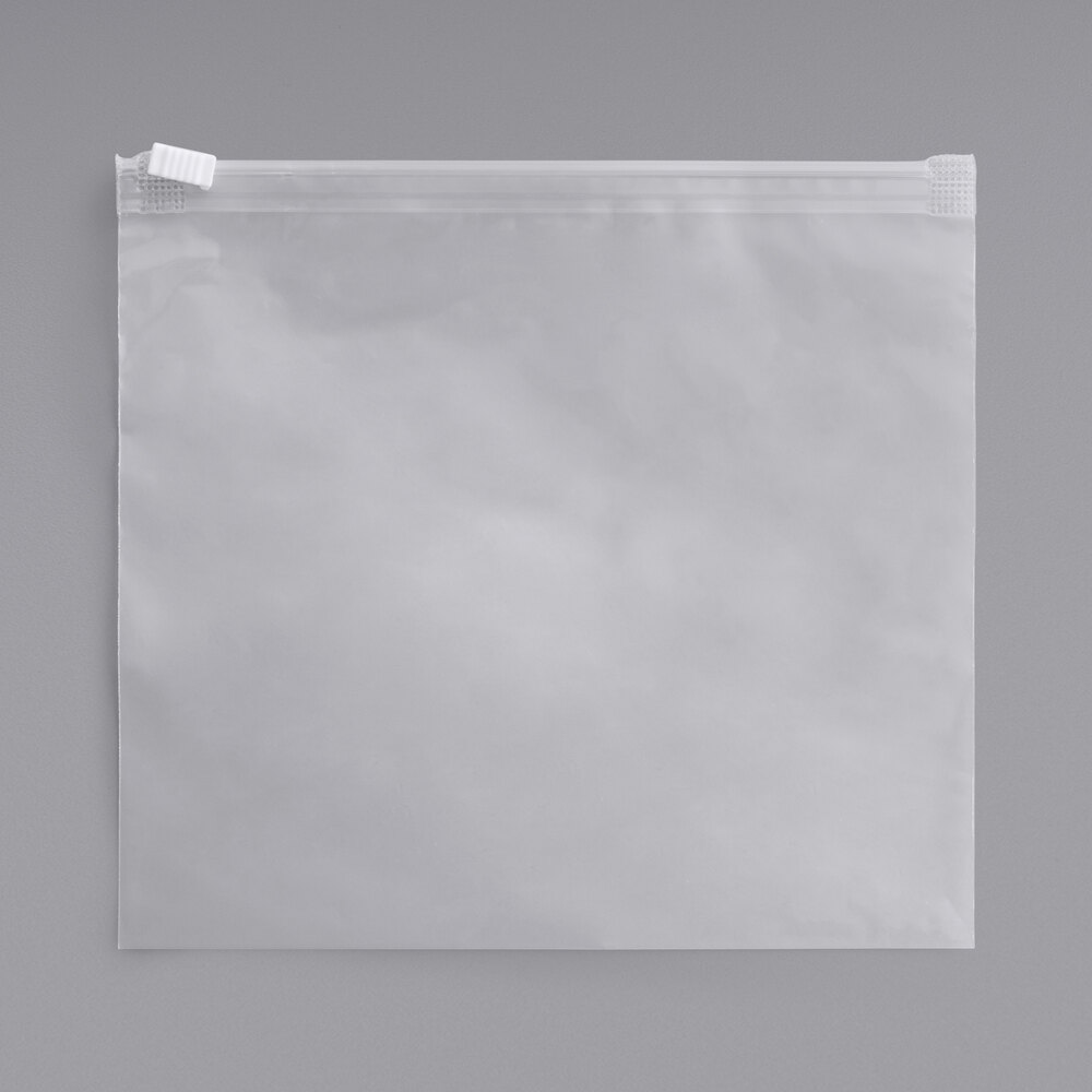 Choice 8" x 7" 3 Mil Clear LDPE Slider Top Bag - 250/Case