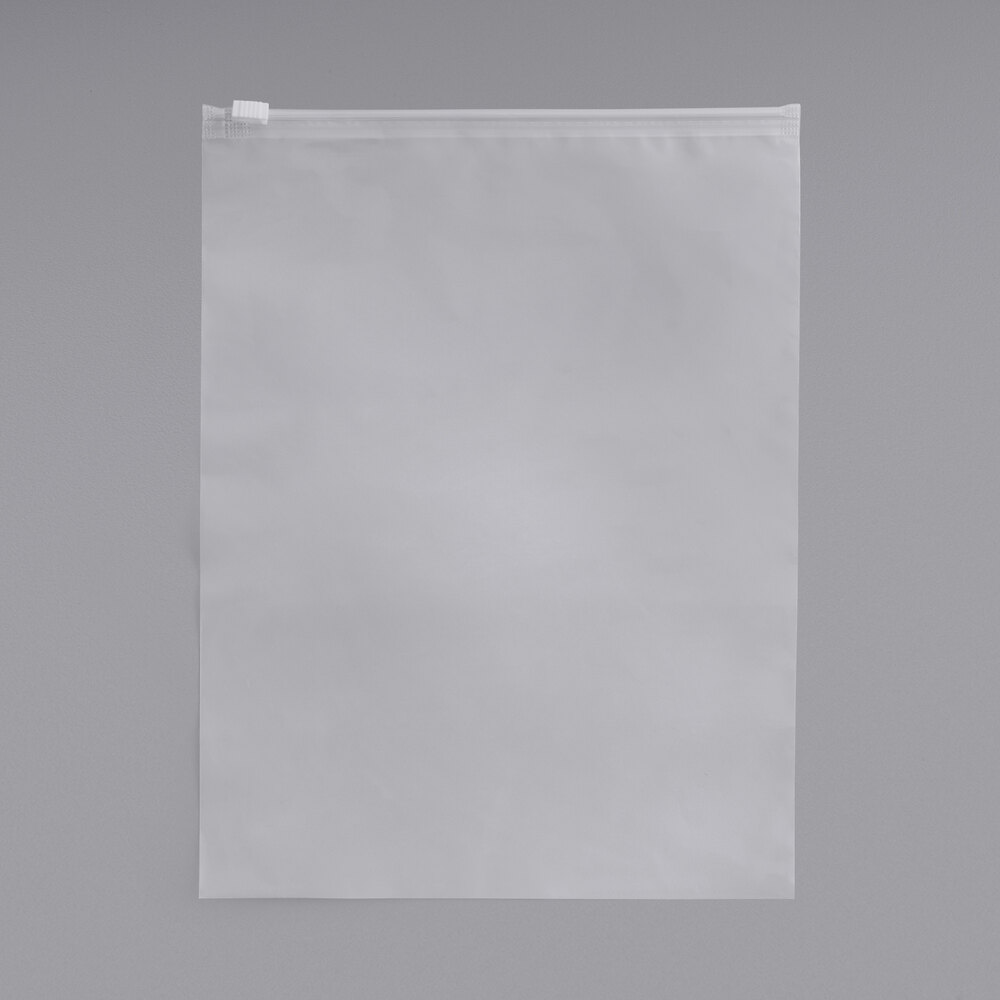 Choice 16" x 18" 3 Mil Clear LDPE Slider Top Bag - 250/Case