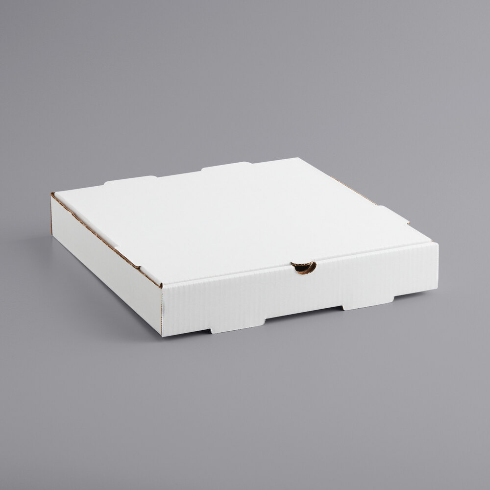 Choice 12" x 12" x 2" White Corrugated Plain Pizza Box Bulk Pack - 50/Bundle