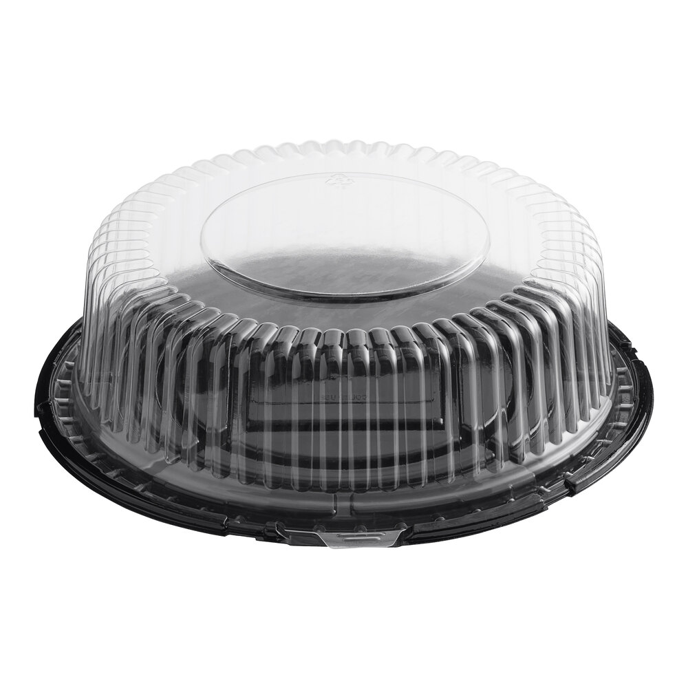 Choice 10" Low Dome Cake Display Container with Clear Dome Lid - 20/Case