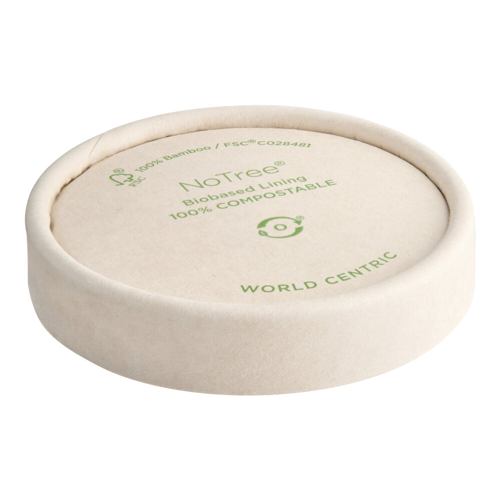 World Centric 2 oz. Compostable Paper Hot Cup Lid - 1,000/Case