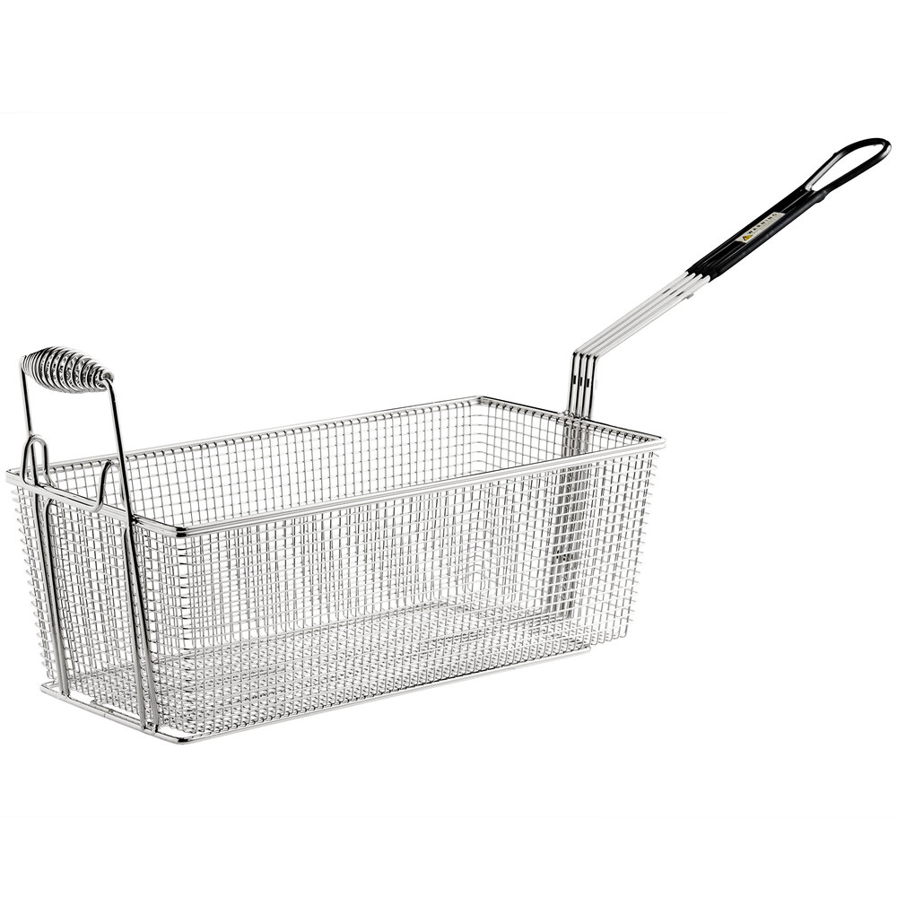 Cecilware V180P Equivalent 16 3/4" x 8 1/2" x 5 7/8" Fryer Basket with Front Hook