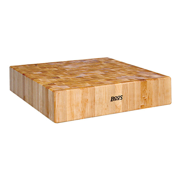 John Boos & Co. CUCLA24T Cucina Laforza 24" x 24" Maple Wood Butcherblock Top