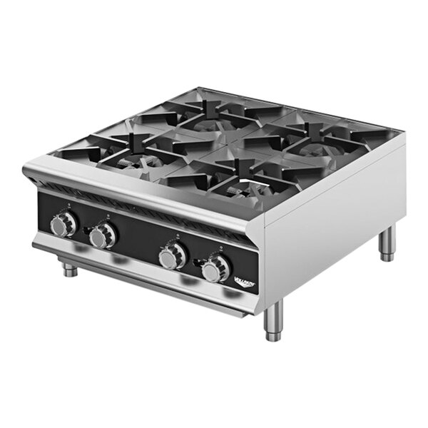 Vollrath HPG4-24 24" 4 Burner Gas Countertop Range / Hot Plate - 104,000 BTU