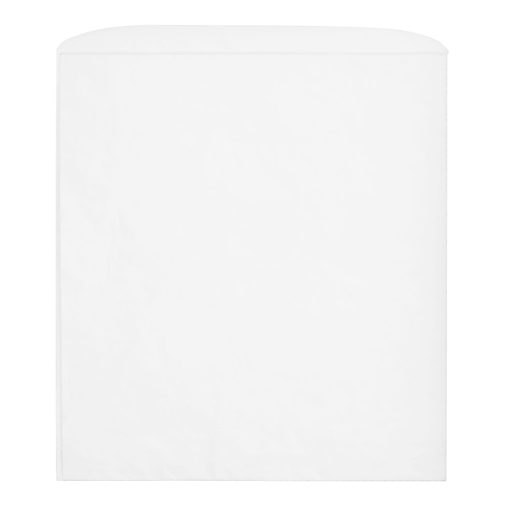 Choice White Wire Cone Basket Liner / Deli Wrap / Double Open Bag 9" x 10" - 1,000/Case