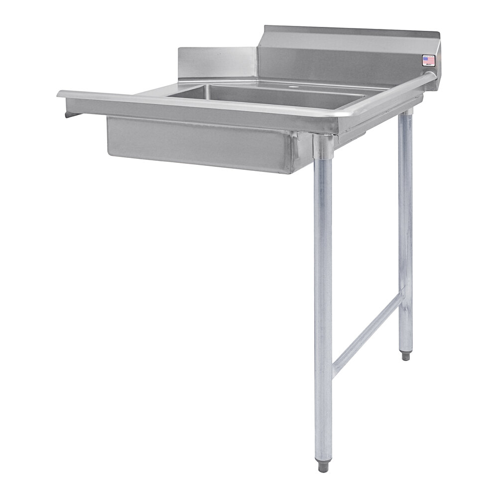 Eagle Group SDTR30164 30" Right Side 16 Gauge 430 Type Stainless Steel Soil Dish Table
