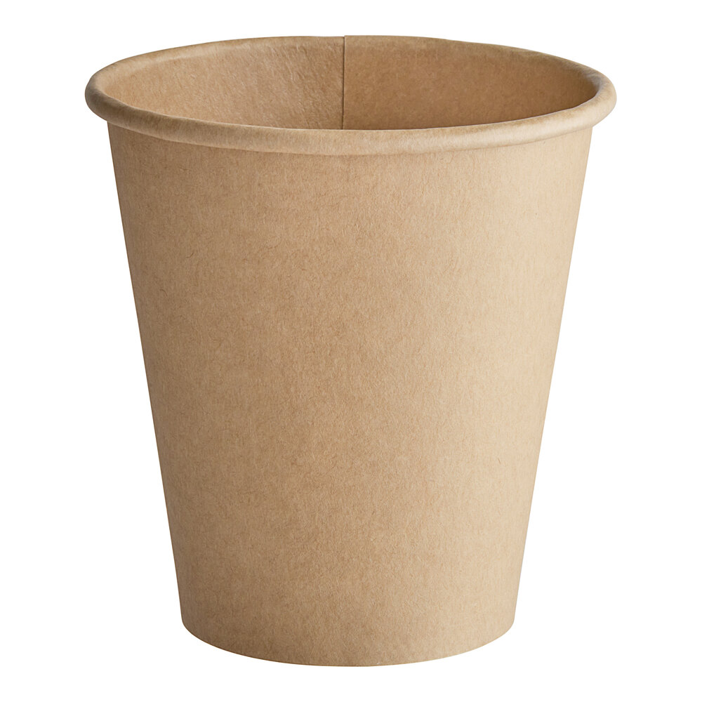 Choice 10 oz. Kraft Poly Paper Hot Cup - 1,000/Case