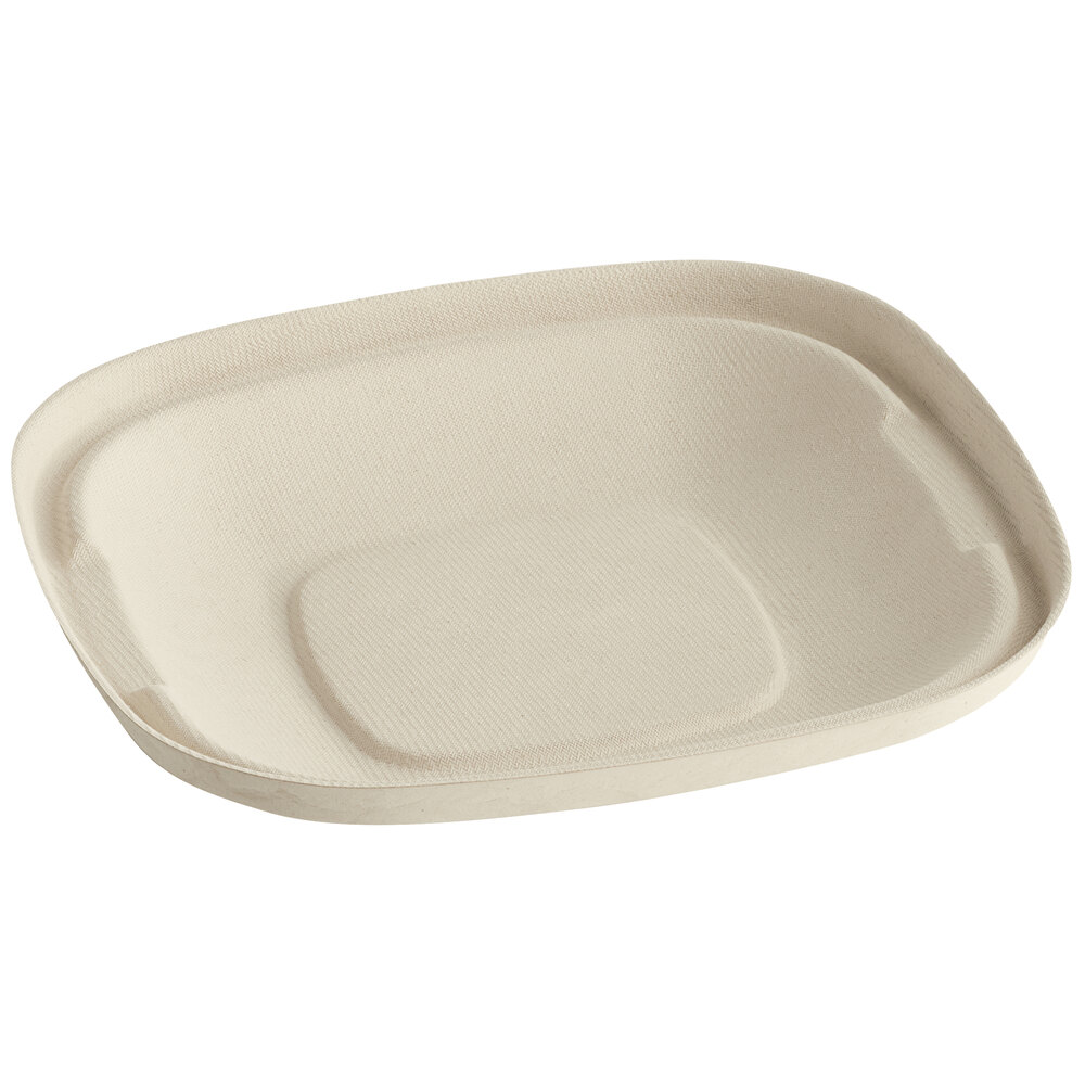 World Centric 24 oz. Compostable Square Fiber Bowl - 400/Case