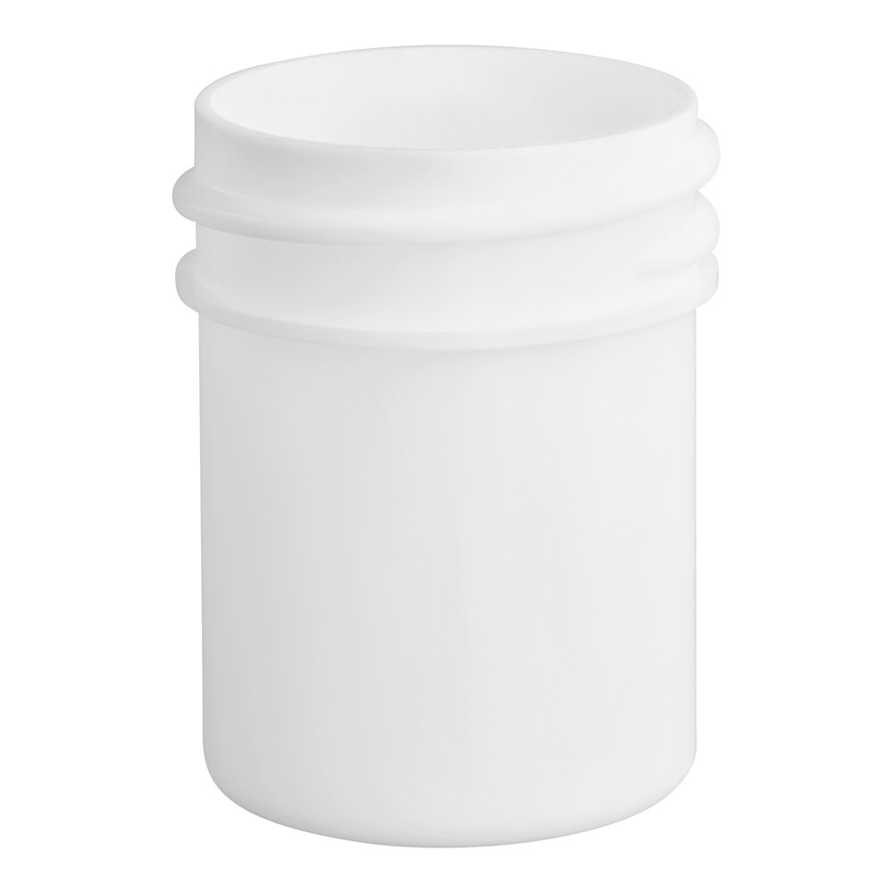1/2 oz. White Regular Wall Polypropylene Jar - 1,500/Case